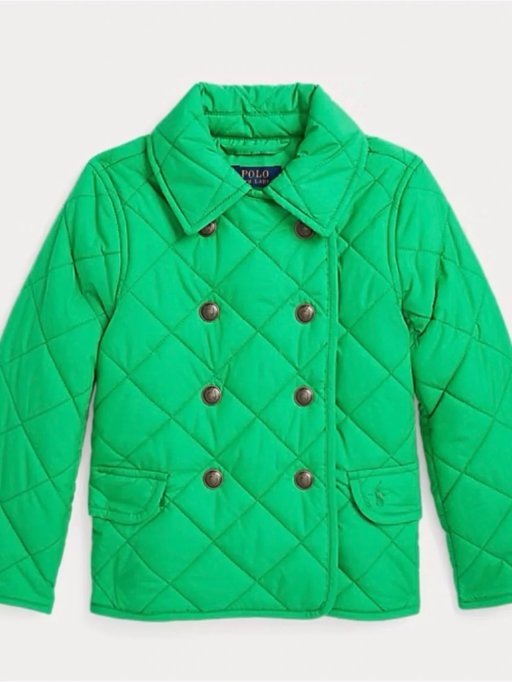 POLO RALPH LAUREN GIRLS QUILTED BARN JACKET – SIZE 6X